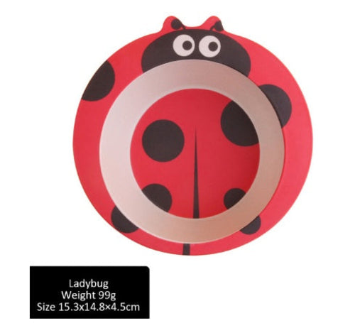 Children bowl Feeding Dishes Baby Plate Animal Creative Dinnerware