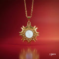 Lunar Witch Necklace - Rainbow Moonstone Pendant