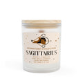 Sagittarius Vanilla Scented Candle, 11oz Frosted Glass || Zodiac