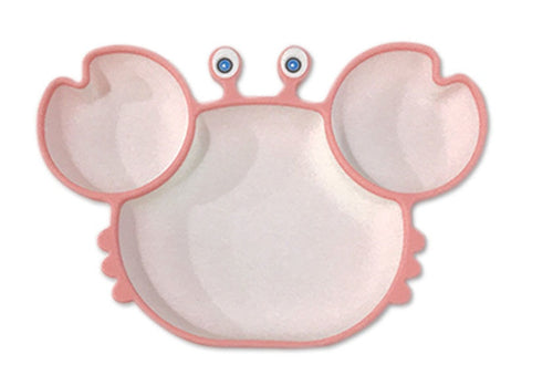 Silicone Baby Dishes for Children's Tableware Plate Non-slip Baby