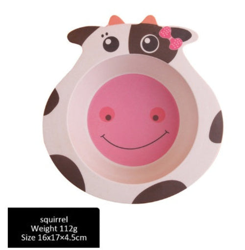 Children bowl Feeding Dishes Baby Plate Animal Creative Dinnerware