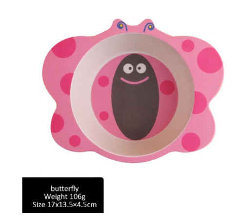 Children bowl Feeding Dishes Baby Plate Animal Creative Dinnerware