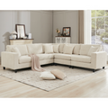 Oversized Modular Sectional Sofa Set, L Shaped Couch,Corduroy