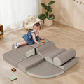 Soft Climb and Crawl Foam Playset 6 in 1, Soft Play Equipment Climb
