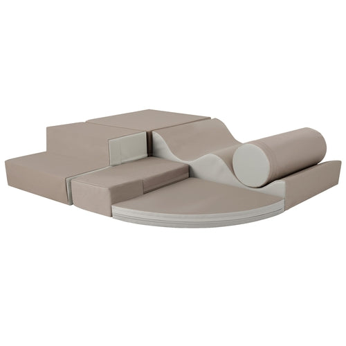 Soft Climb and Crawl Foam Playset 6 in 1, Soft Play Equipment Climb