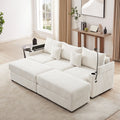 95.3' Modern Style 3-Seater Sofa Sectional Sofa Couch with Storage