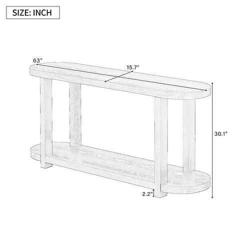 Modern Minimalist Ash Veneer Entryway Table with Streamlined Desktop
