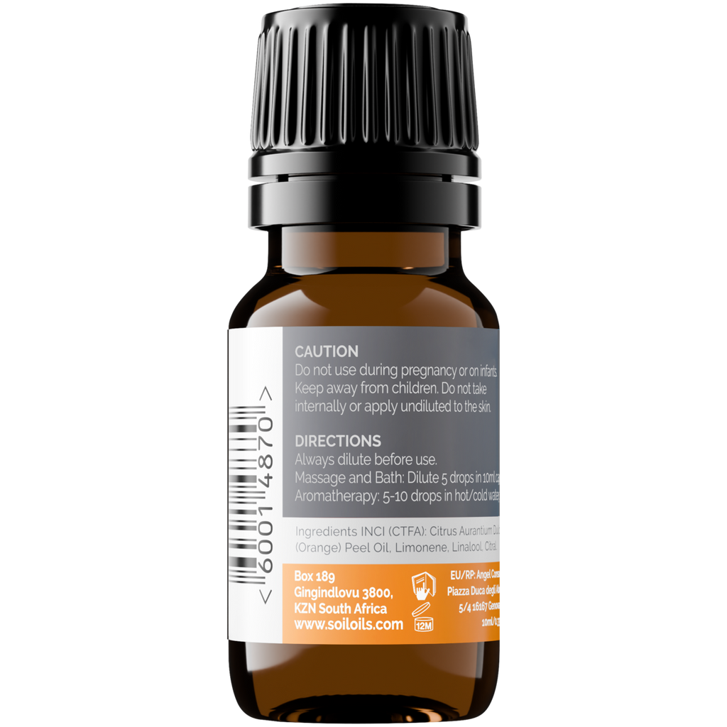 Organic Orange Essential Oil (Citrus Sinensis) 10ml