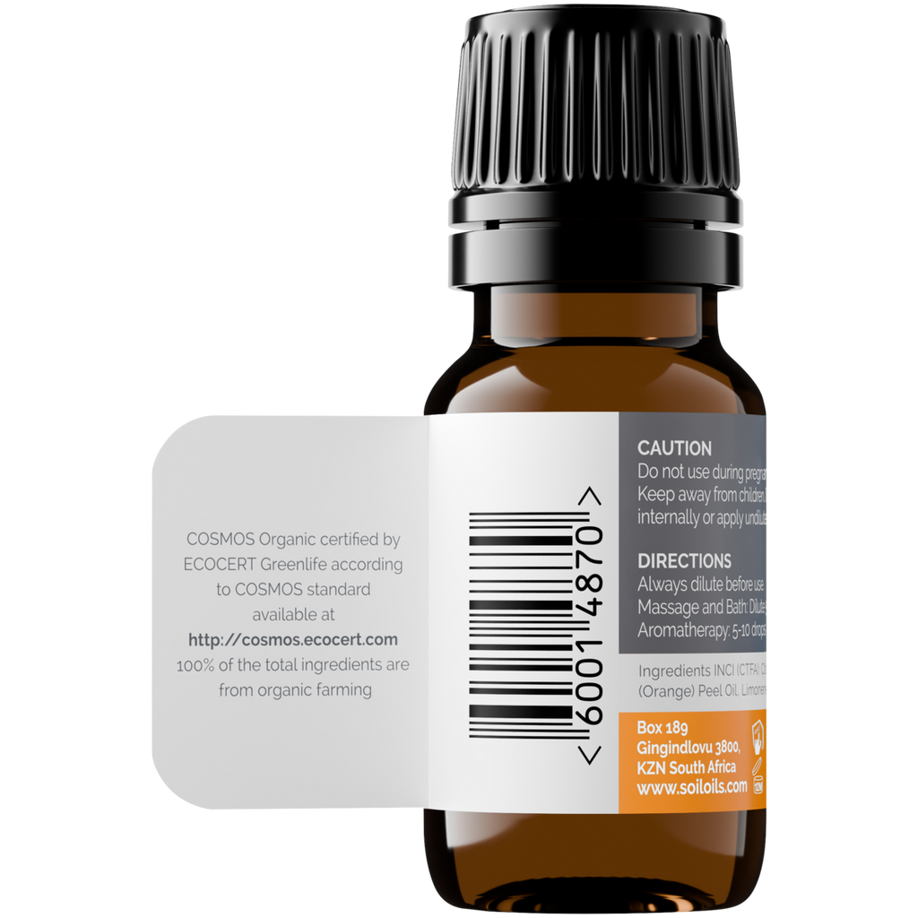 Organic Orange Essential Oil (Citrus Sinensis) 10ml