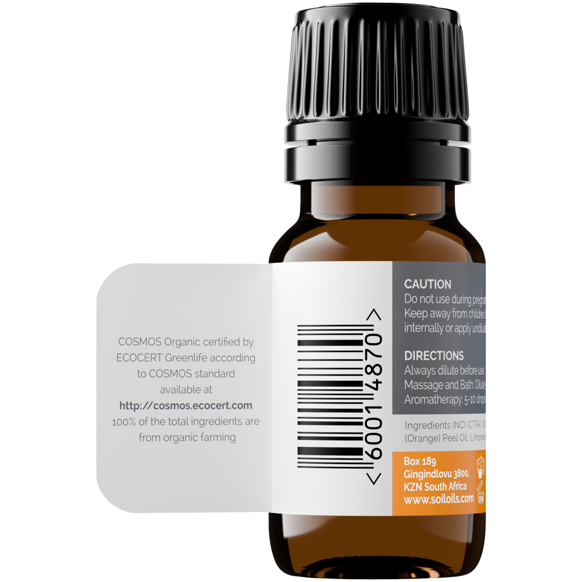 Organic Orange Essential Oil (Citrus Sinensis) 10ml