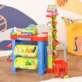 Qaba Kid Supermarket Fun Playset Grocery Store Pretend Play Toy with