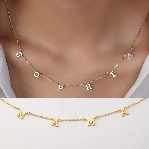Name Necklace Choker, Personalized Name Jewelry, Teen Girl Gifts