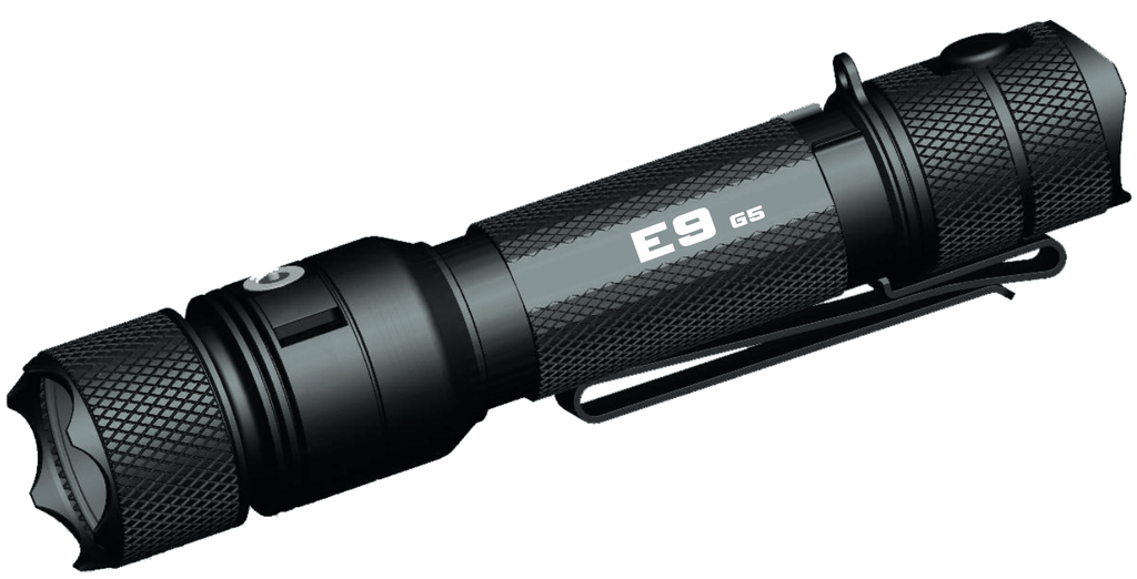 E9 GEN5 Long Throw- 3,000 Lumen  388 Meter  Tactical EDC Flashlight