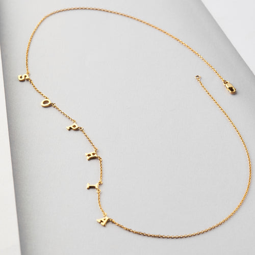 Name Necklace Choker, Personalized Name Jewelry, Teen Girl Gifts