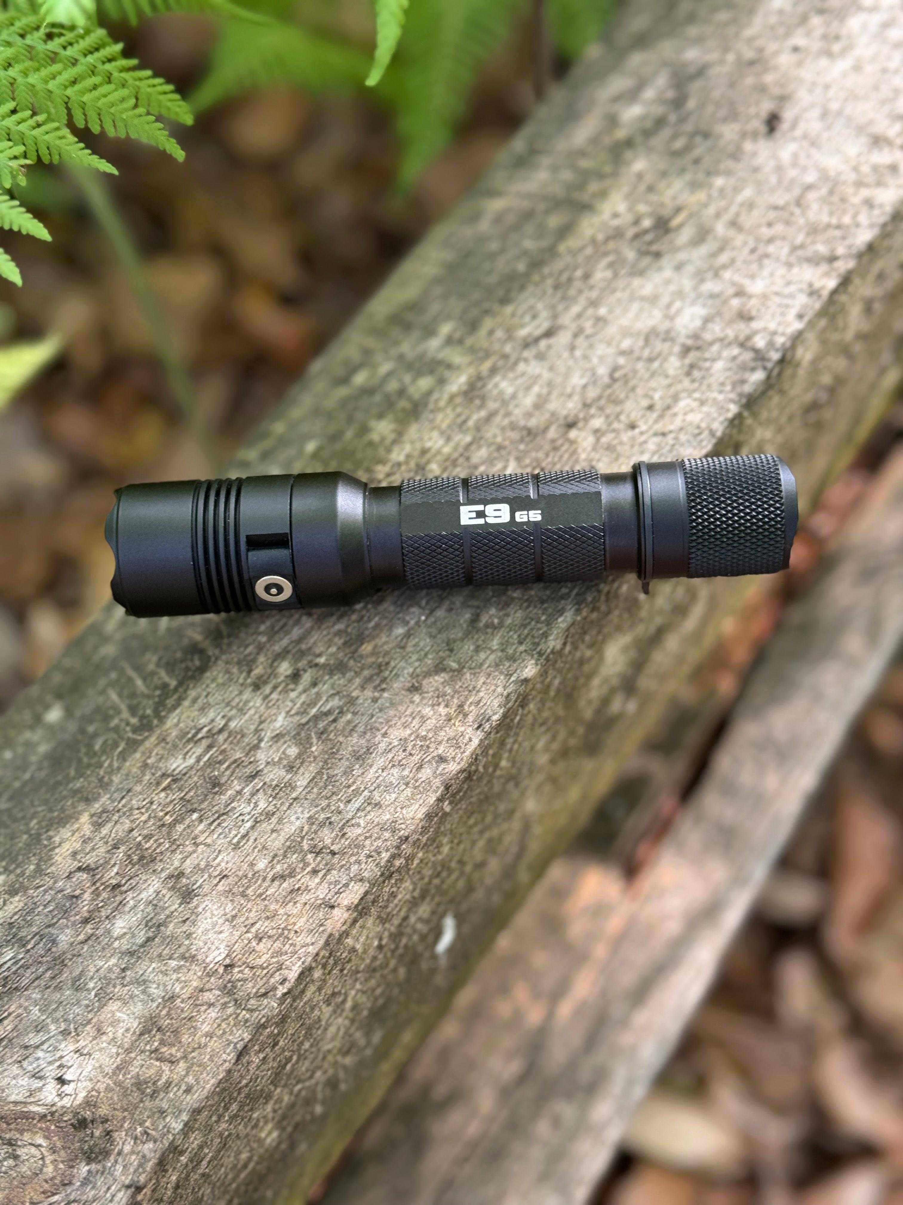 E9 GEN5 Long Throw- 3,000 Lumen  388 Meter  Tactical EDC Flashlight