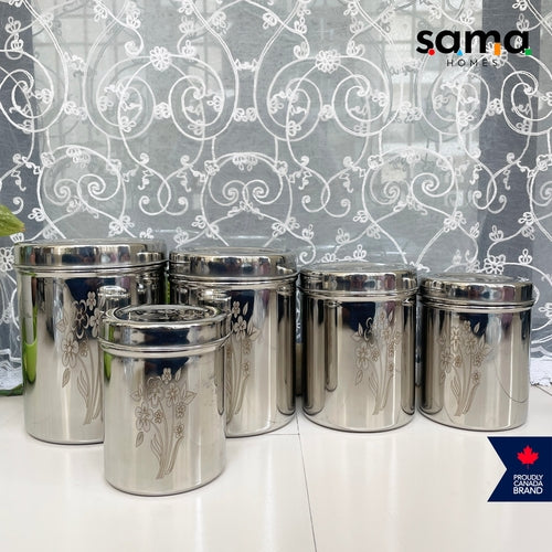 Stainless Steel Storage Deep Dabba Set | Masala/Spice Box | Kitchen