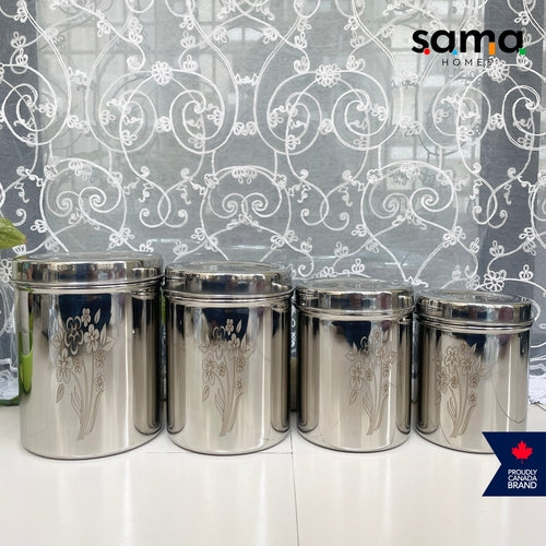 Stainless Steel Storage Deep Dabba Set | Masala/Spice Box | Kitchen