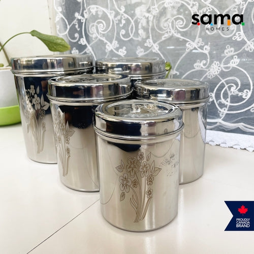 Stainless Steel Storage Deep Dabba Set | Masala/Spice Box | Kitchen