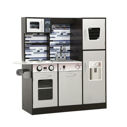 Keezi Kids Kitchen Play Set Wooden Pretend Toys Cooking Children Oven