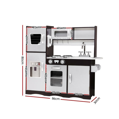 Keezi Kids Kitchen Play Set Wooden Pretend Toys Cooking Children Stove