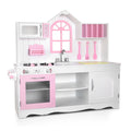 Keezi Kids Kitchen Play Set Wooden Pretend Toys Cooking Children