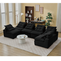 Modular Sofa,No Armrests,At will DIY,Corduroy ,Neck Pillow-Back Lounge