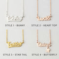 Little Girl Necklace, Baby Name Necklace, Toddler Gift, Baby Shower