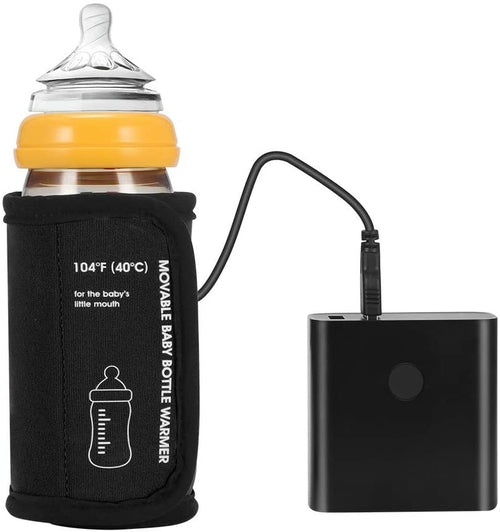 Car Moveable USB Bottle Cup Heating Insulation Bag Baby Bottle Warmer