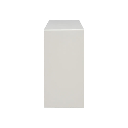 Acacia Wood Veneer Simple Entryway Table with Wavy Design,Suitable for