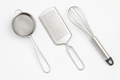 3-Piece Stainless Steel Kitchen Tool Set – Mesh Strainer, Flat Grater