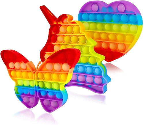 Pop It Fidget Toy Set of 3 Multicolor